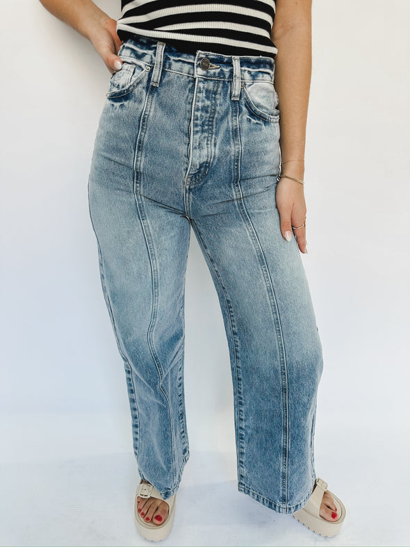 Long Shot Wide Leg Jeans