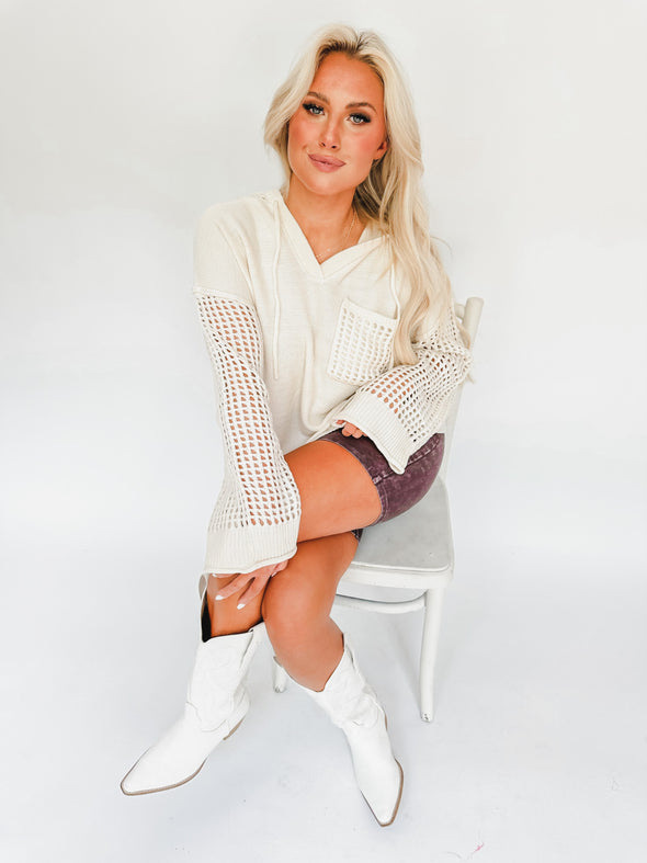 Cross Road Pullover Sweater Top
