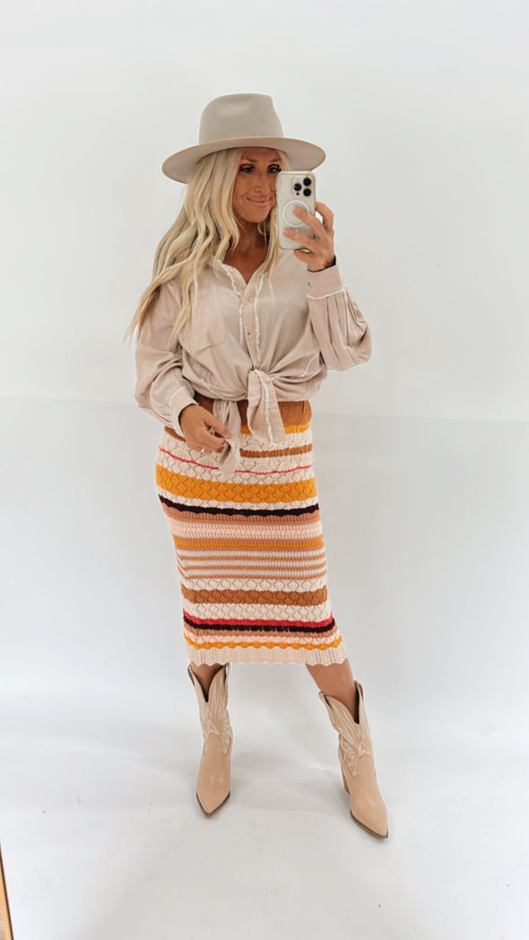 You Remind Me Midi Skirt