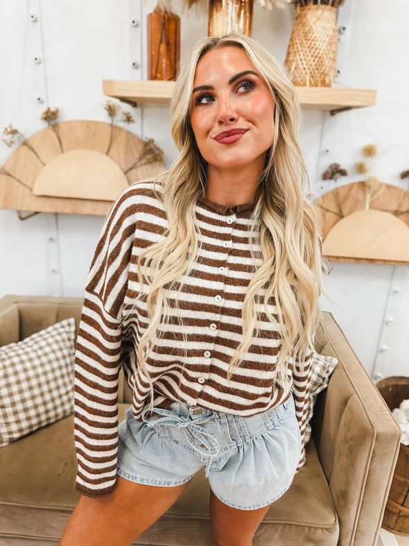 Be Golden Cardigan Top
