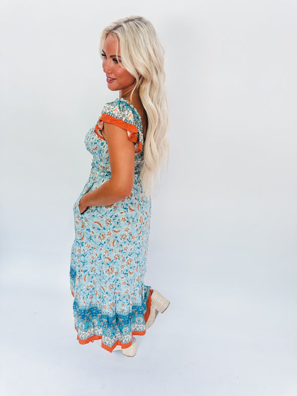 Garden Bay Midi Dress