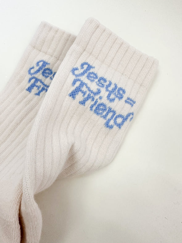 Jesus = Friend Socks