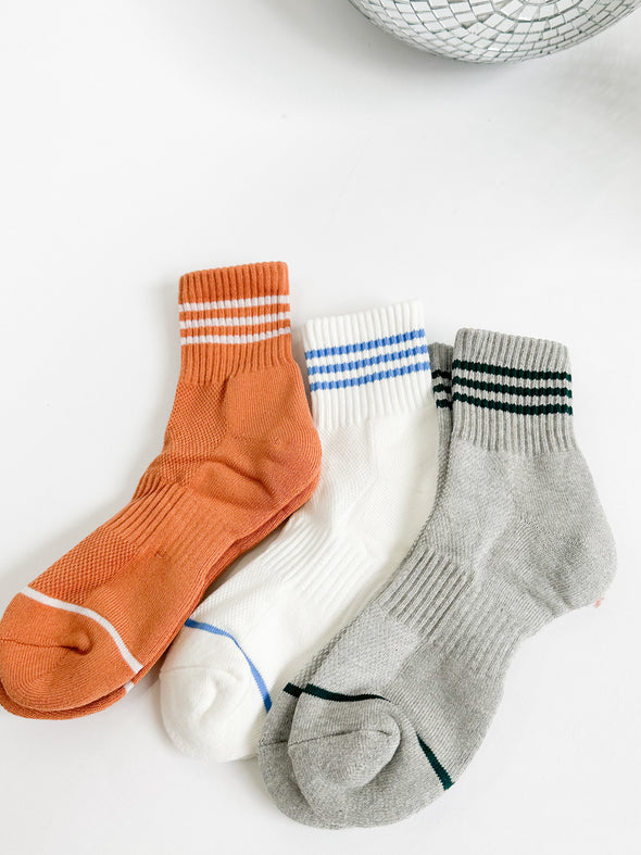 Striped Ankle Detail Socks