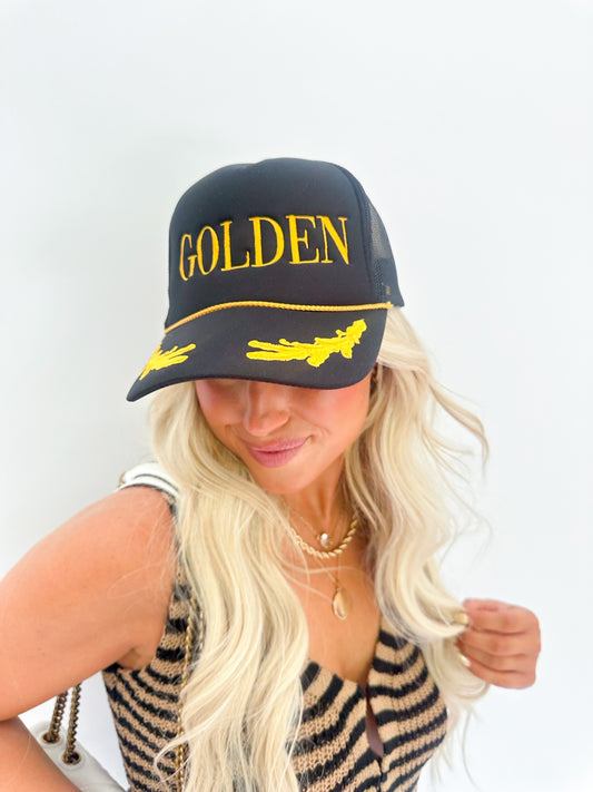Golden Oak Leaves Trucker Hat