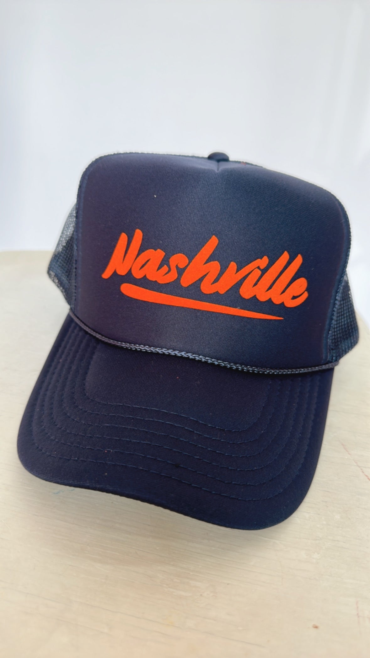 Navy Nashville Trucker hat