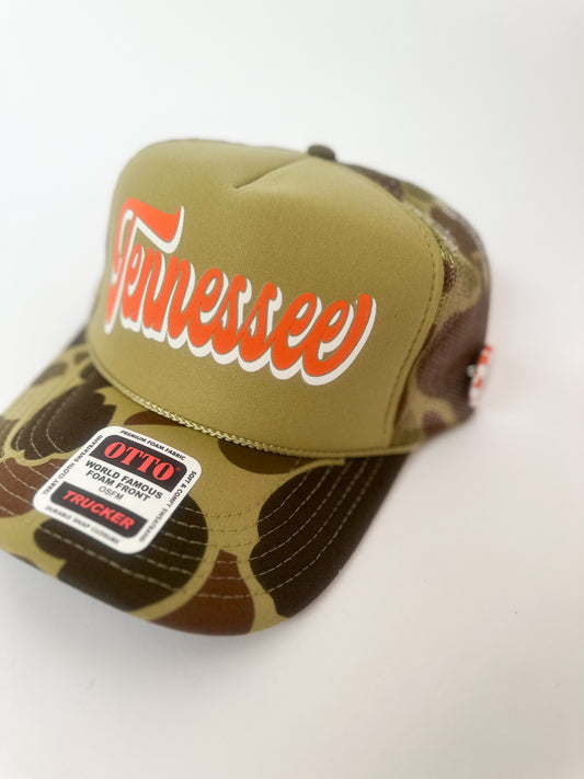 Tennessee Camo Trucker Hat