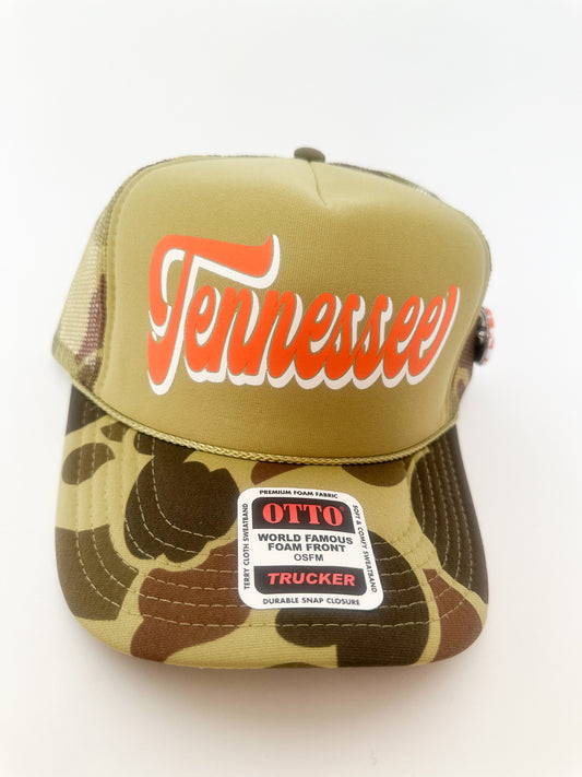 Tennessee Camo Trucker Hat