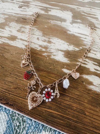Strawberry Charm Necklace