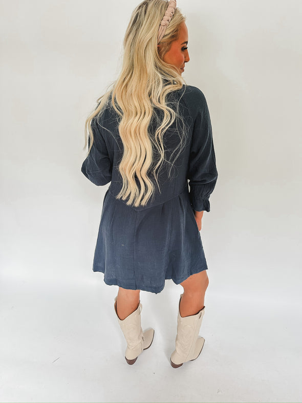 Coming By Shirt Dress