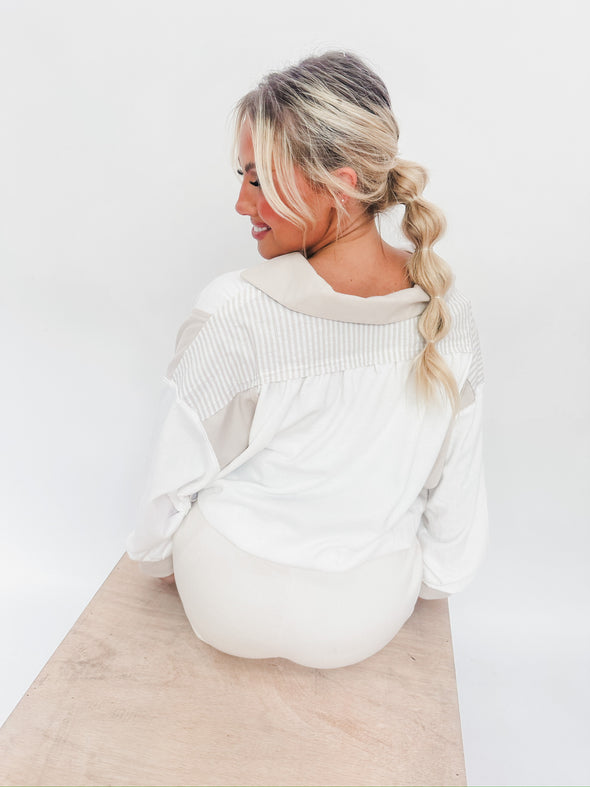 Ocean Stroll Pullover Top